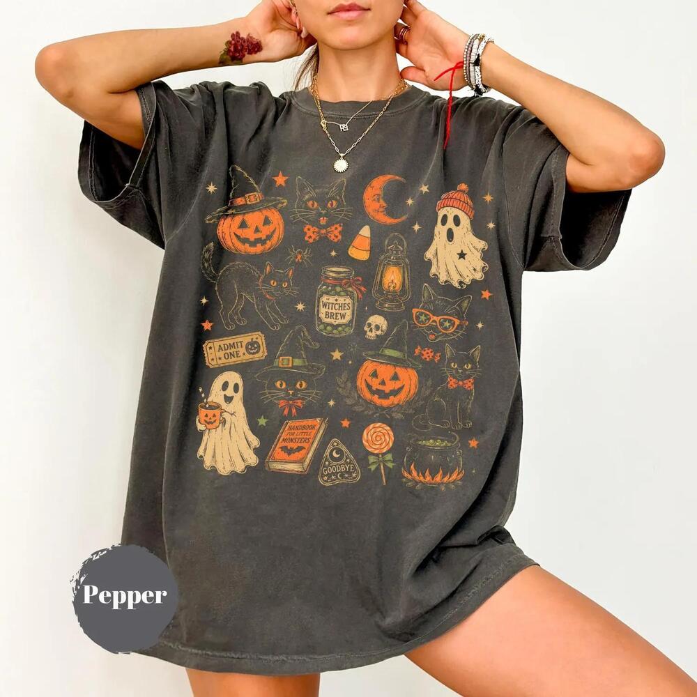 Long Live Halloween Black Cat Shirt, Graphic Tee